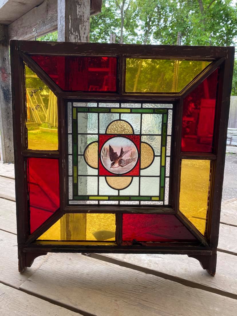 Ic4067 Antique Stained Glass Window 2875 X 32 Inches Legacy Vintage Building Materials 5198