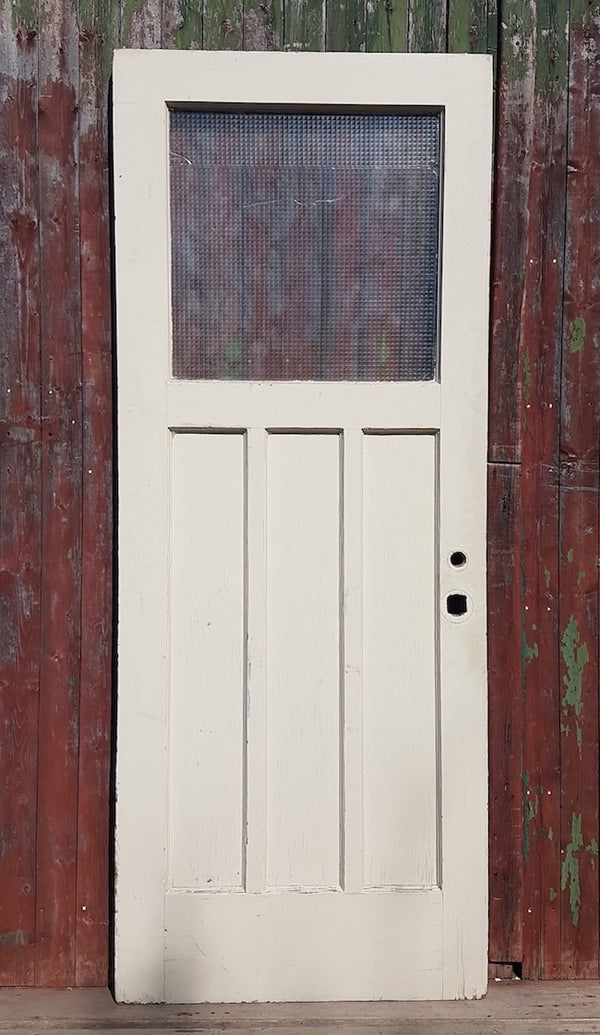 Vintage Three Panel Door with Upper window