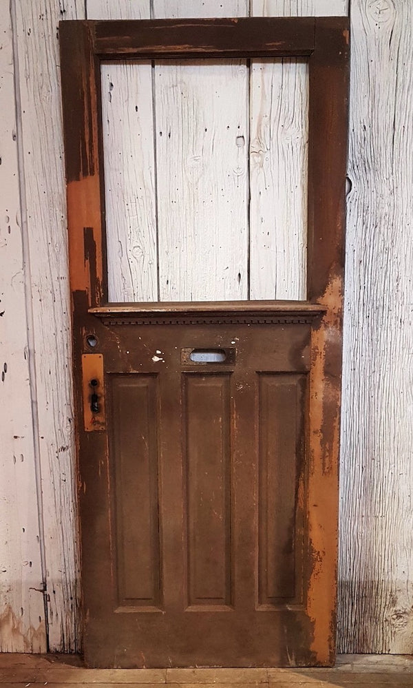 Antique Glazed Entry Door