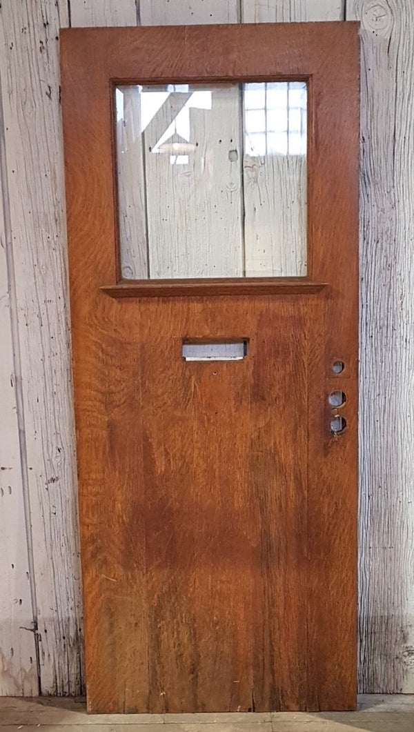 Vintage Exterior Glazed Slab Door