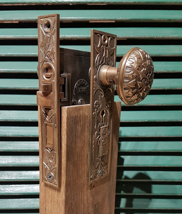 Eastlake Mortised Entry Set- Norwalk Lock Co. ca. 1870s