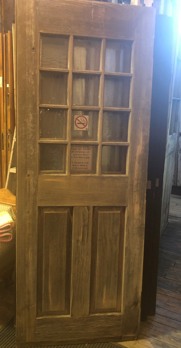 12 Pane Bavarian German Glass Entrance Door