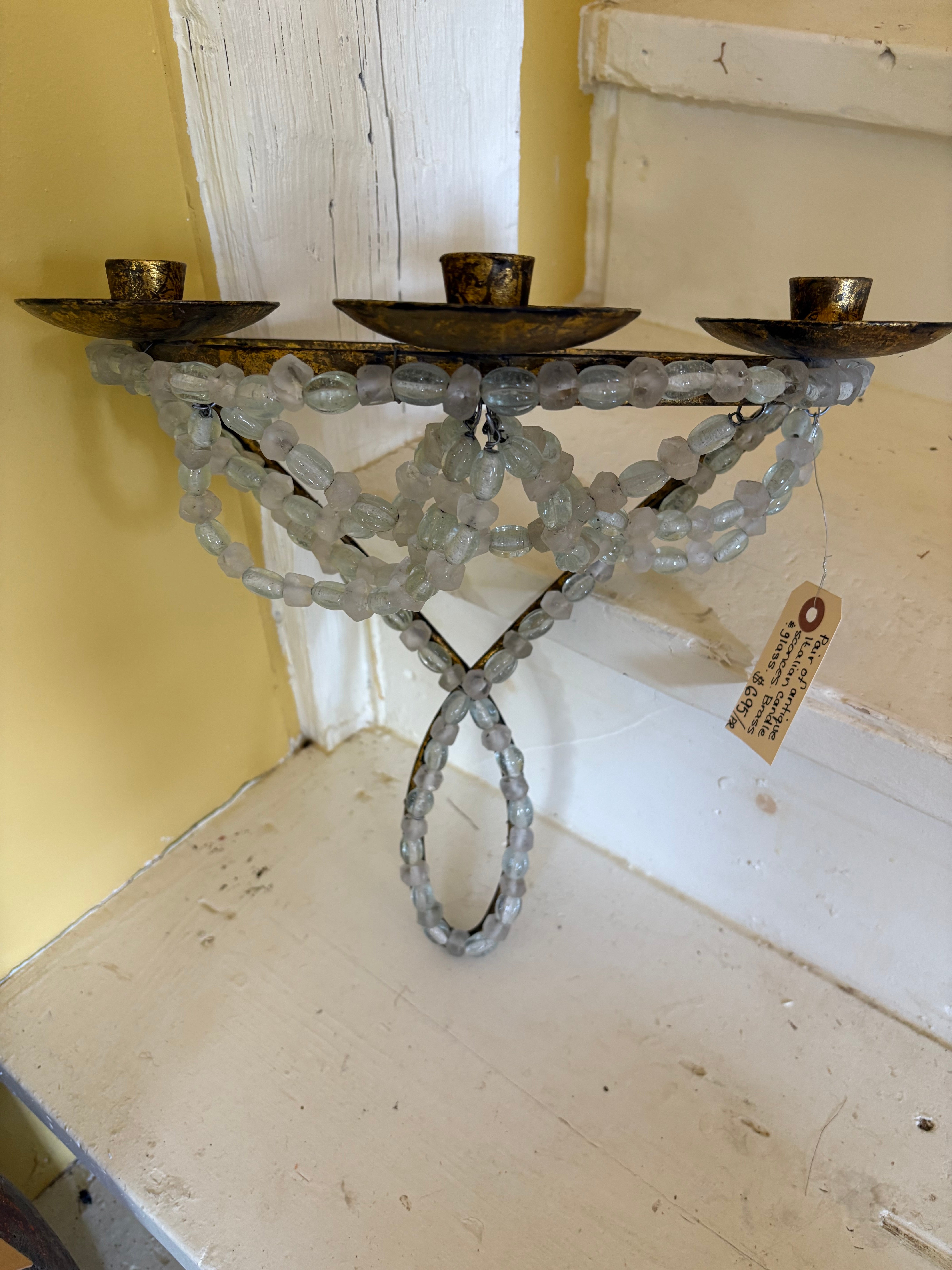 Italian candle sconces.