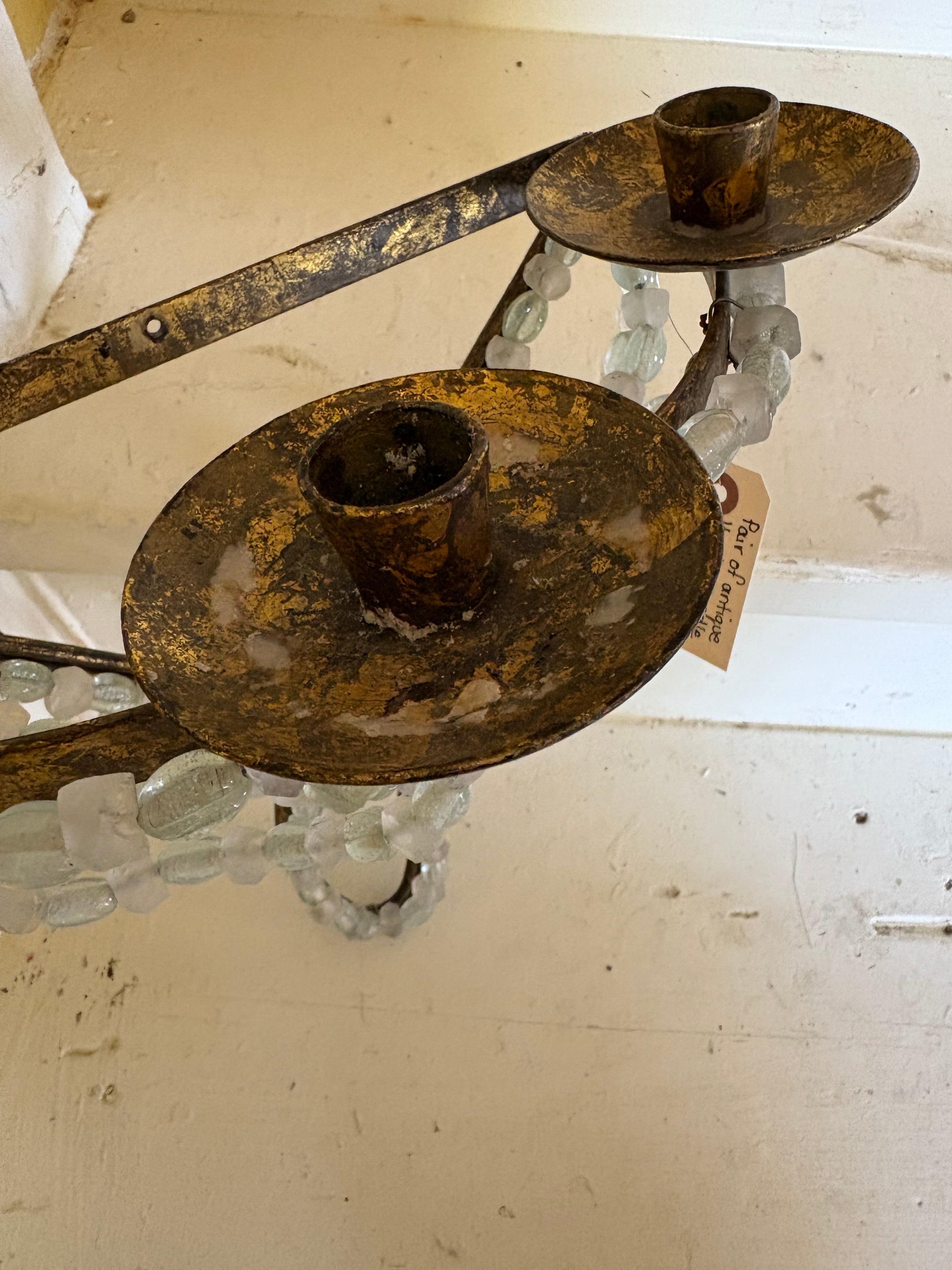 Italian candle sconces.