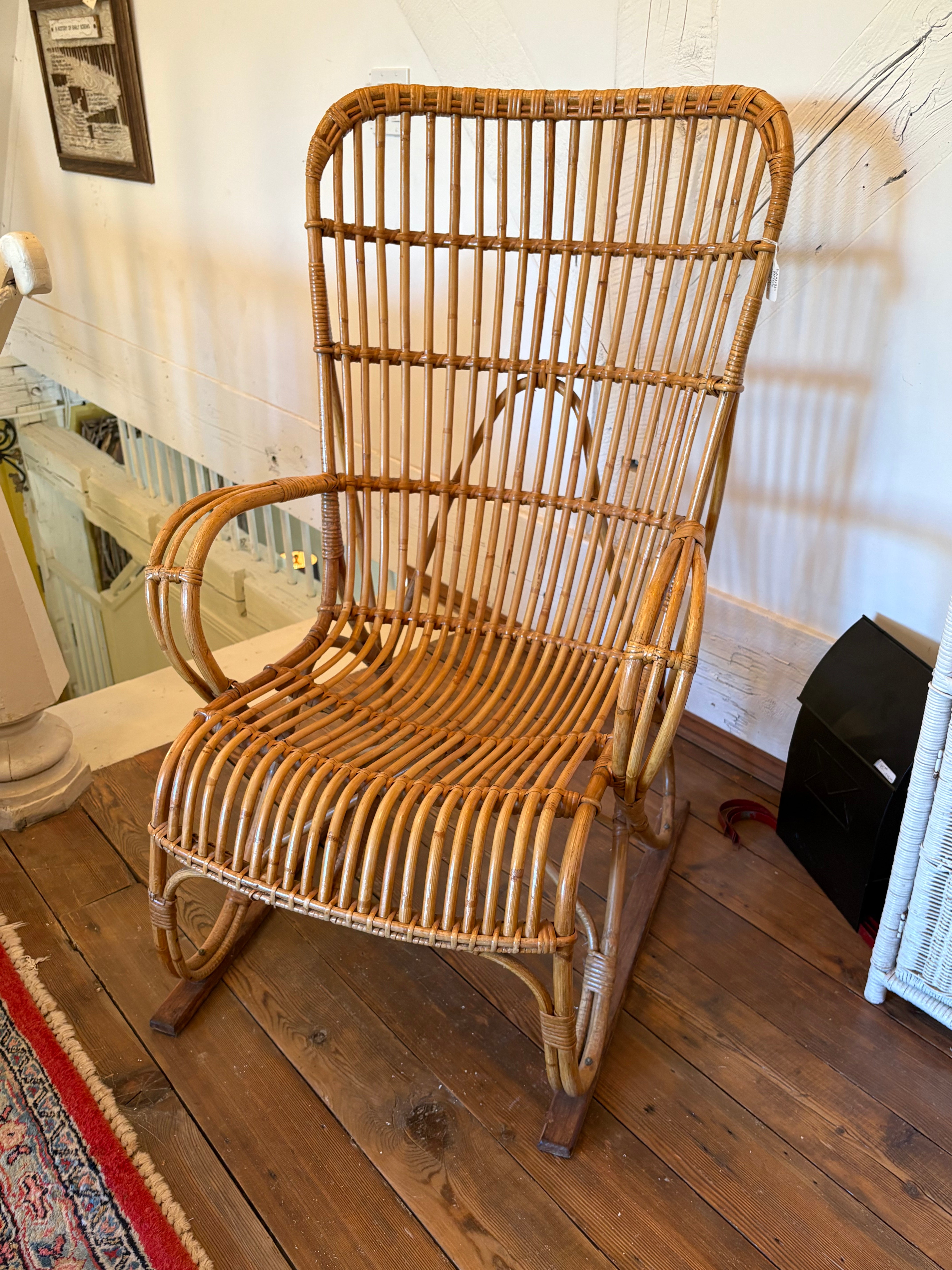 MCM Danish rattan/bamboo chair