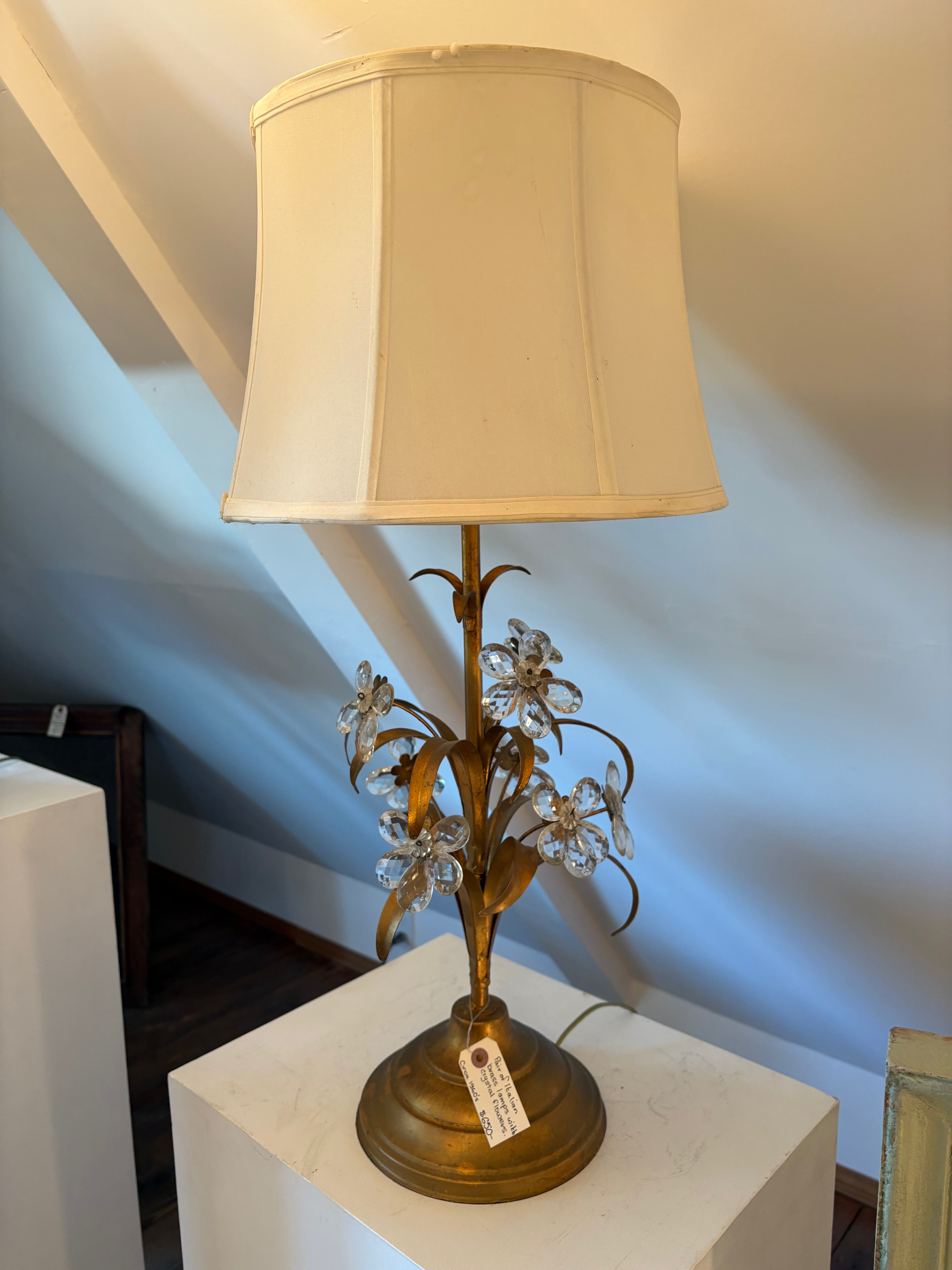 Pair of Italian Hollywood Regency Style Table Lamps