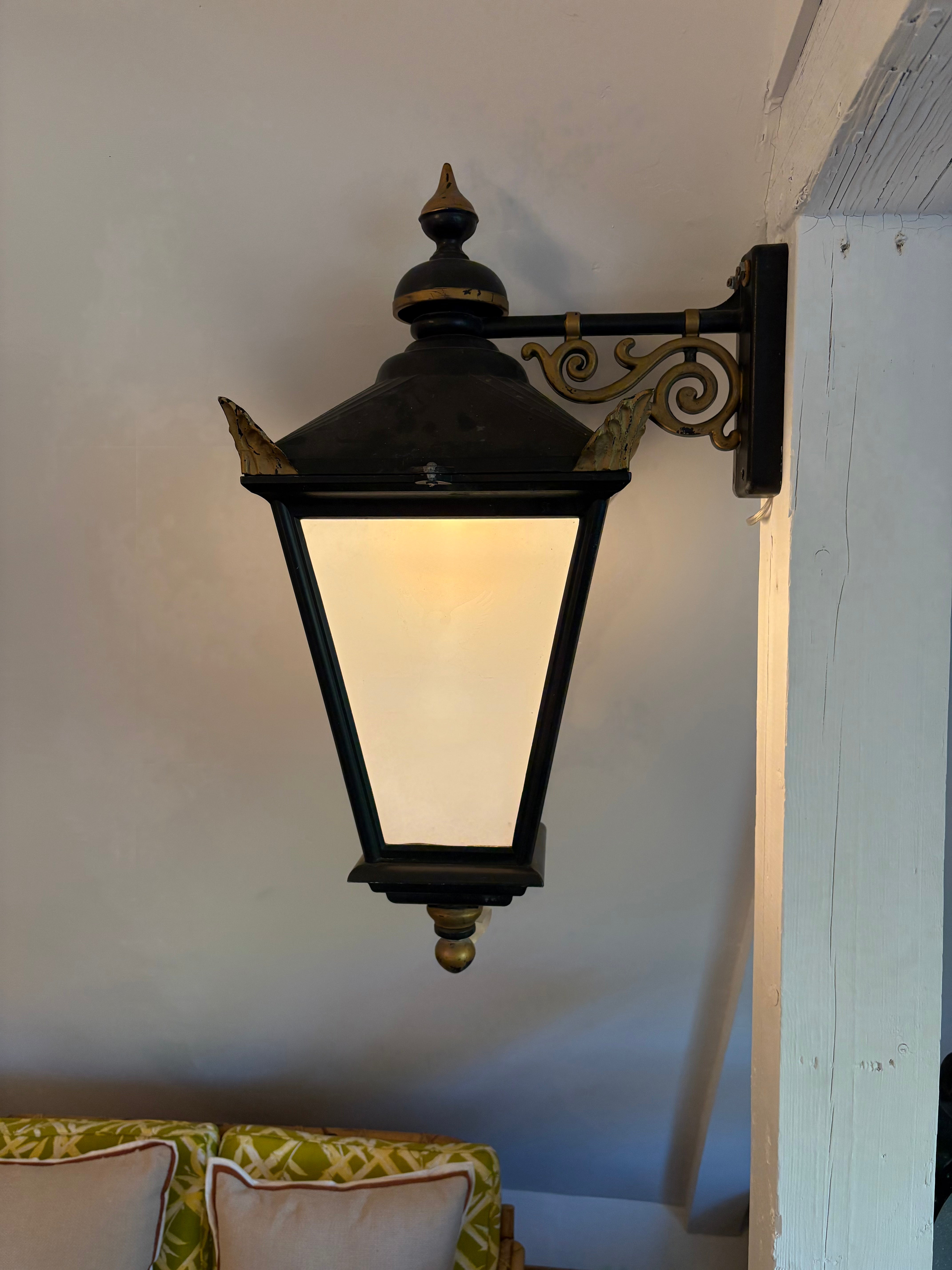 Vintage exterior pub lantern
