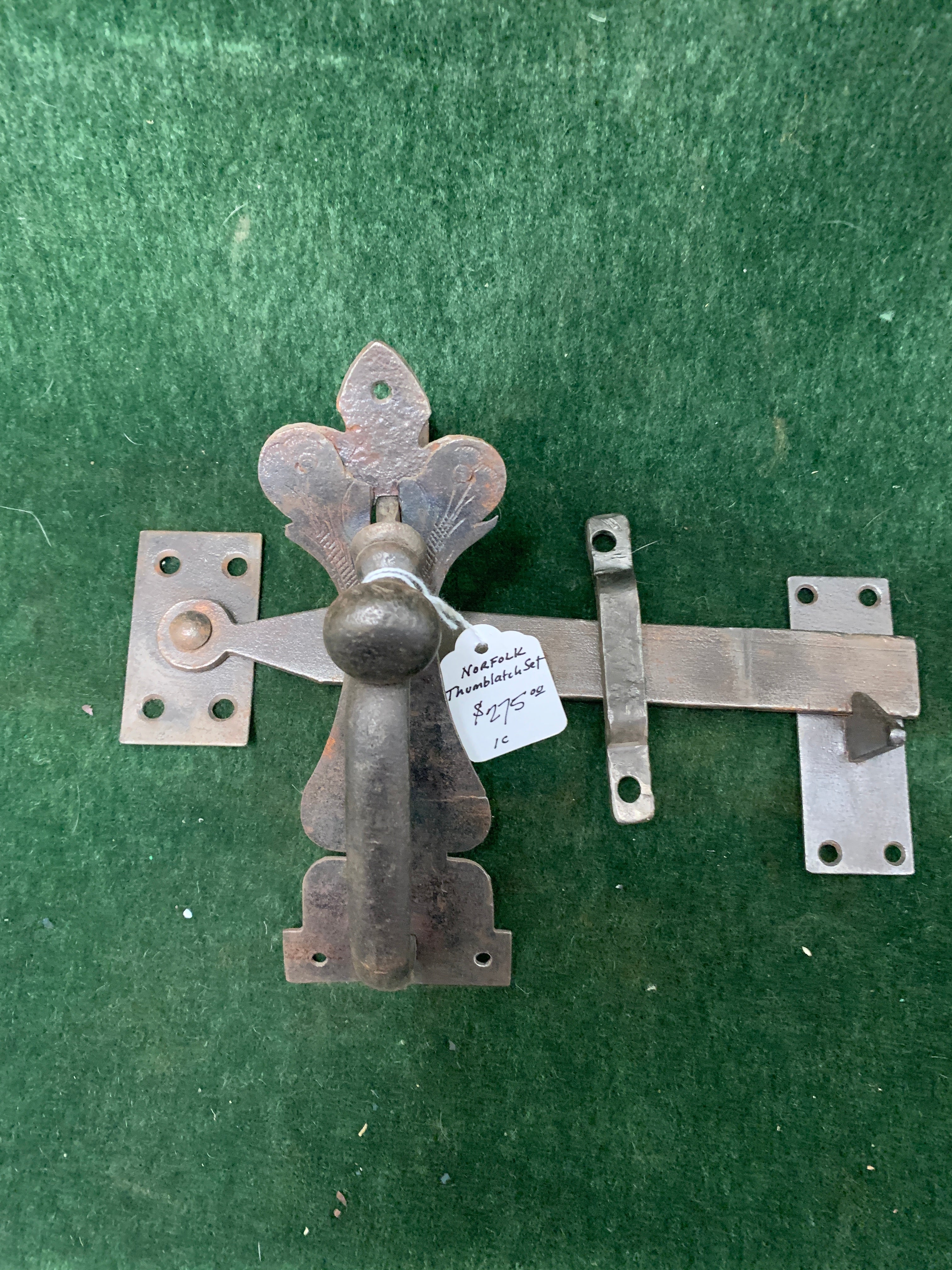 Novel forged Norfolk thumblatch ca. 1740-1840