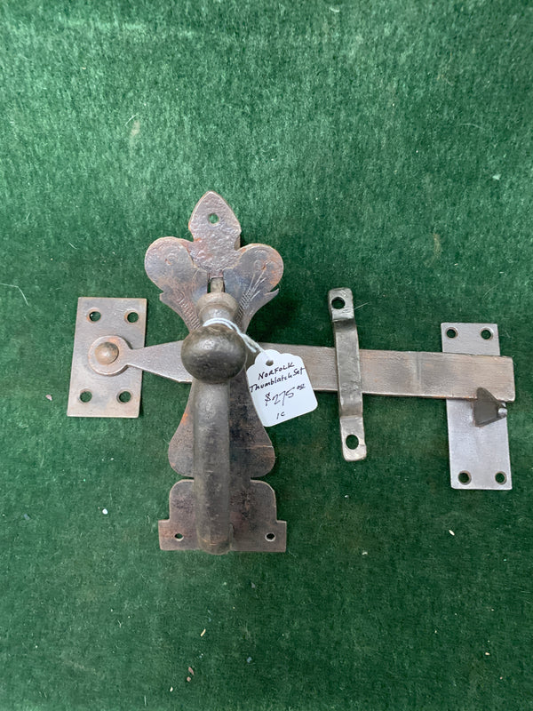 Novel forged Norfolk thumblatch ca. 1740-1840