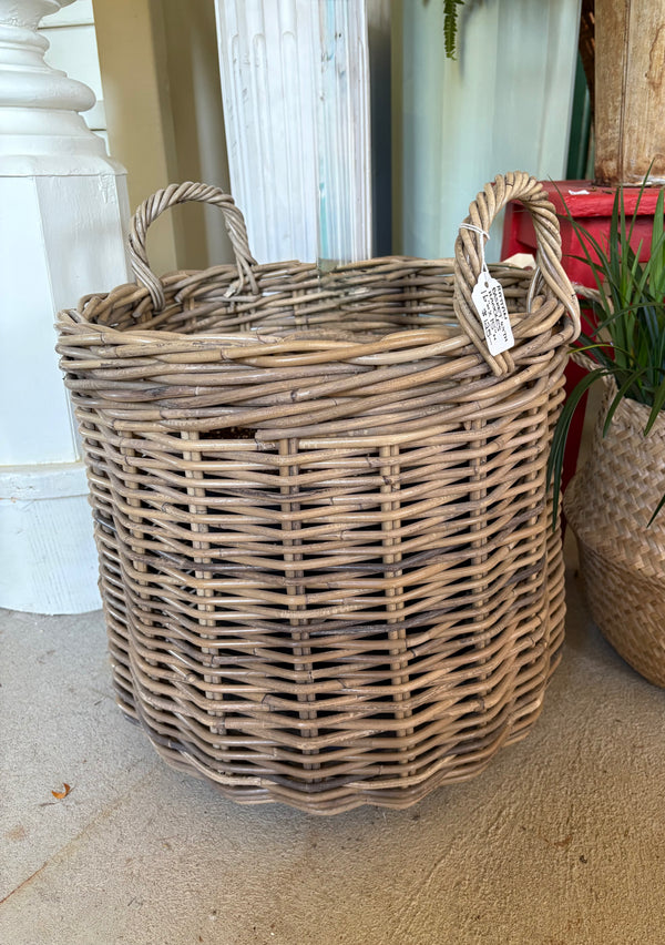 Rattan Basket with Handles