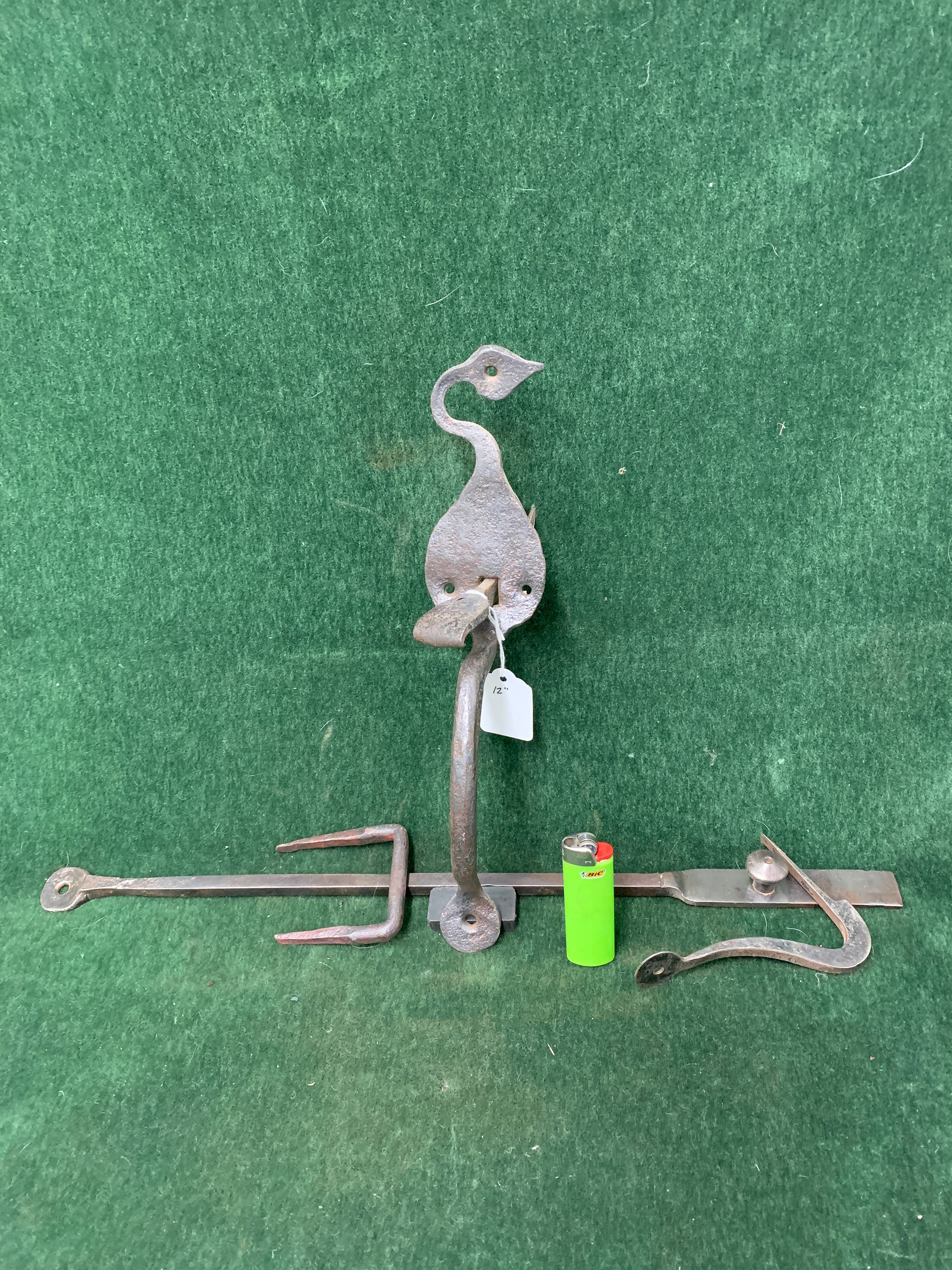 Early hand forged Suffolk thumblatch ca. 1740-1840