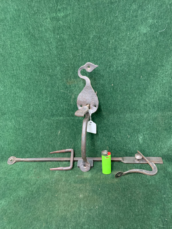 Early hand forged Suffolk thumblatch ca. 1740-1840