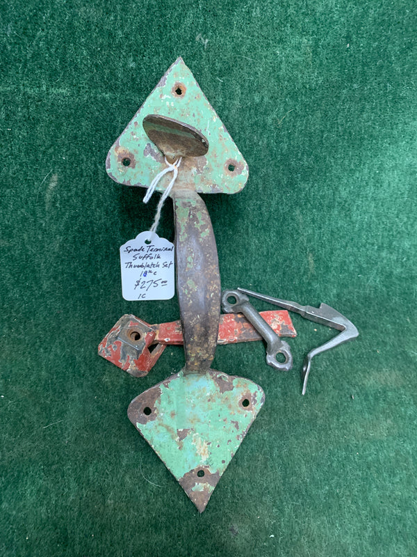 Early hand-forged Suffolk thumblatch ca. 1740-1840