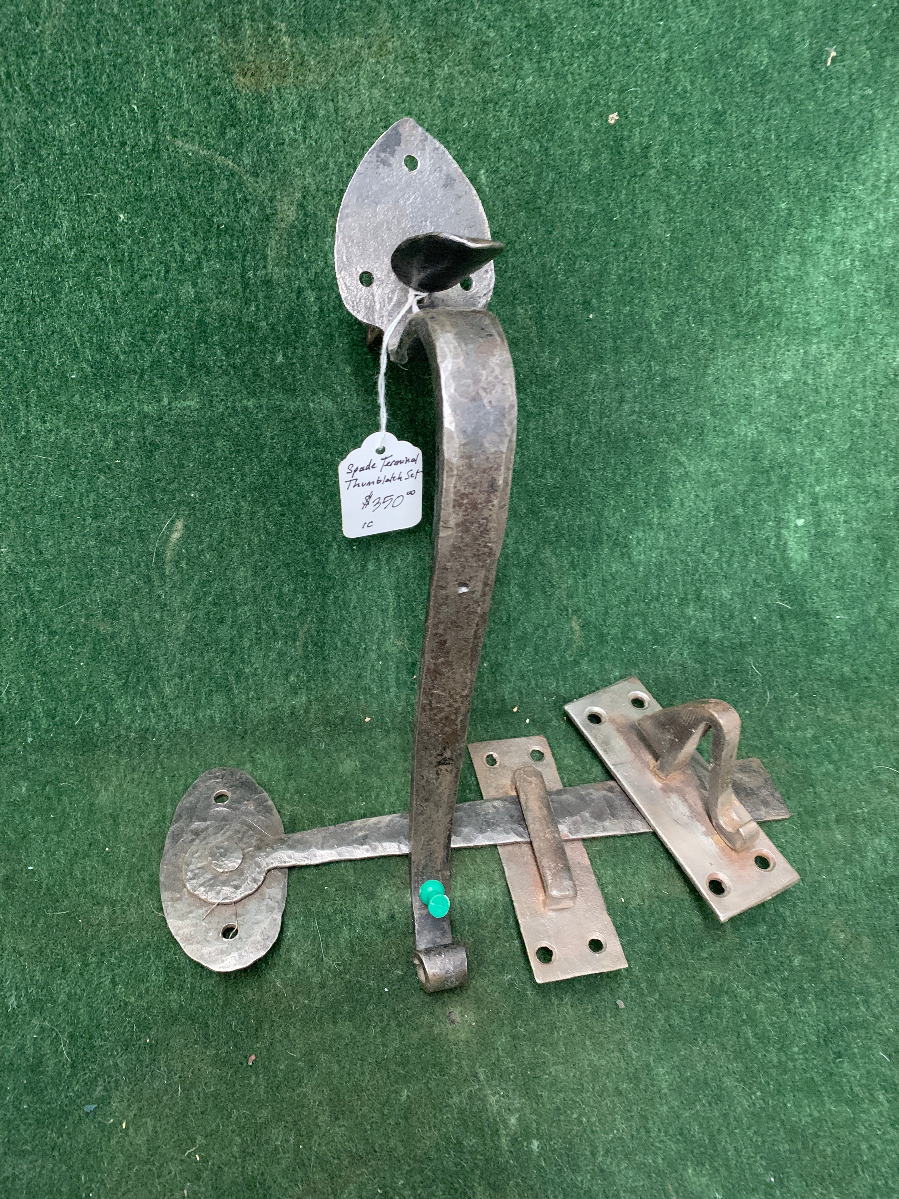 Early hand forged Suffolk thumblatch ca. 1740-1840