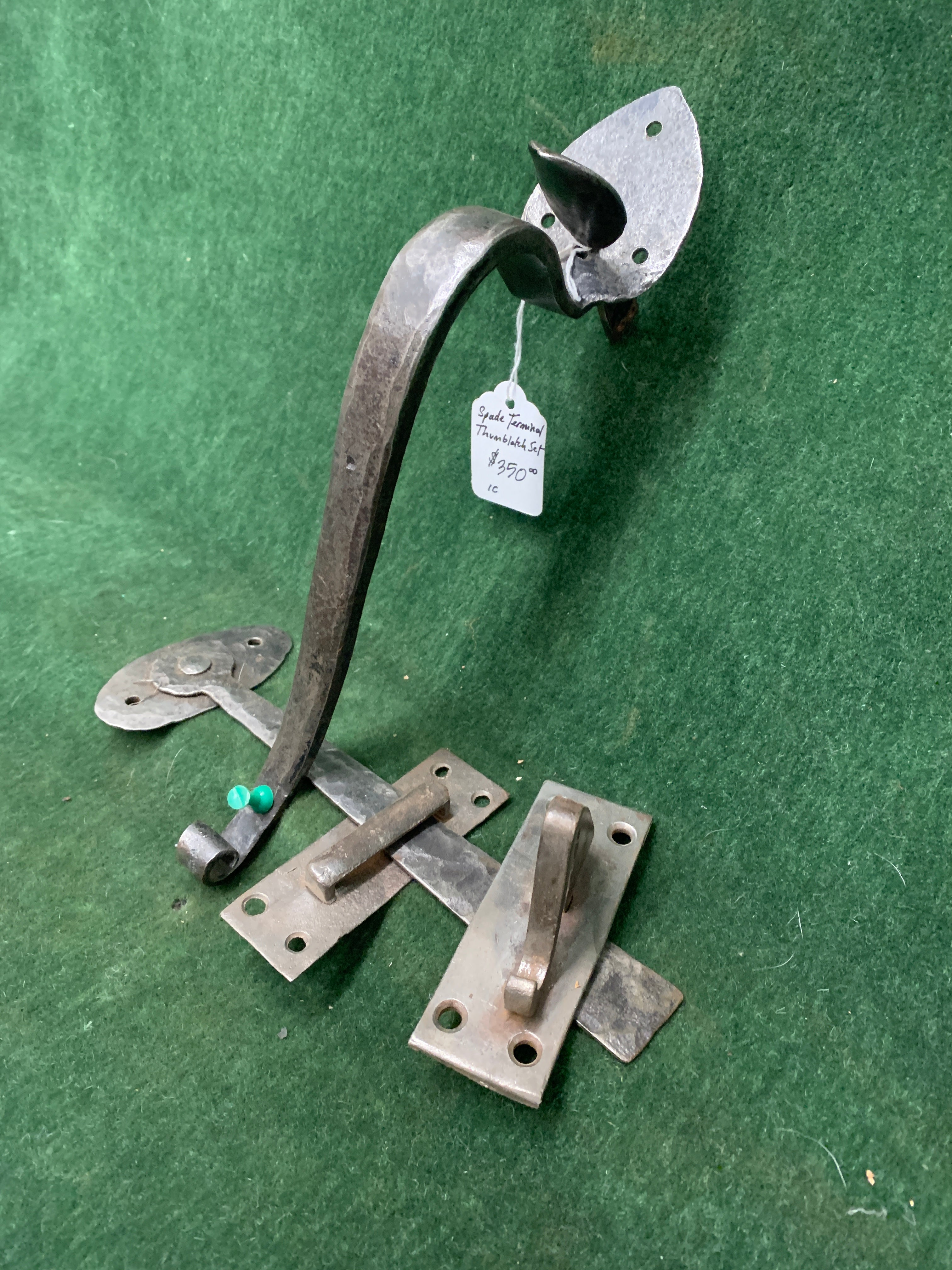 Early hand forged Suffolk thumblatch ca. 1740-1840