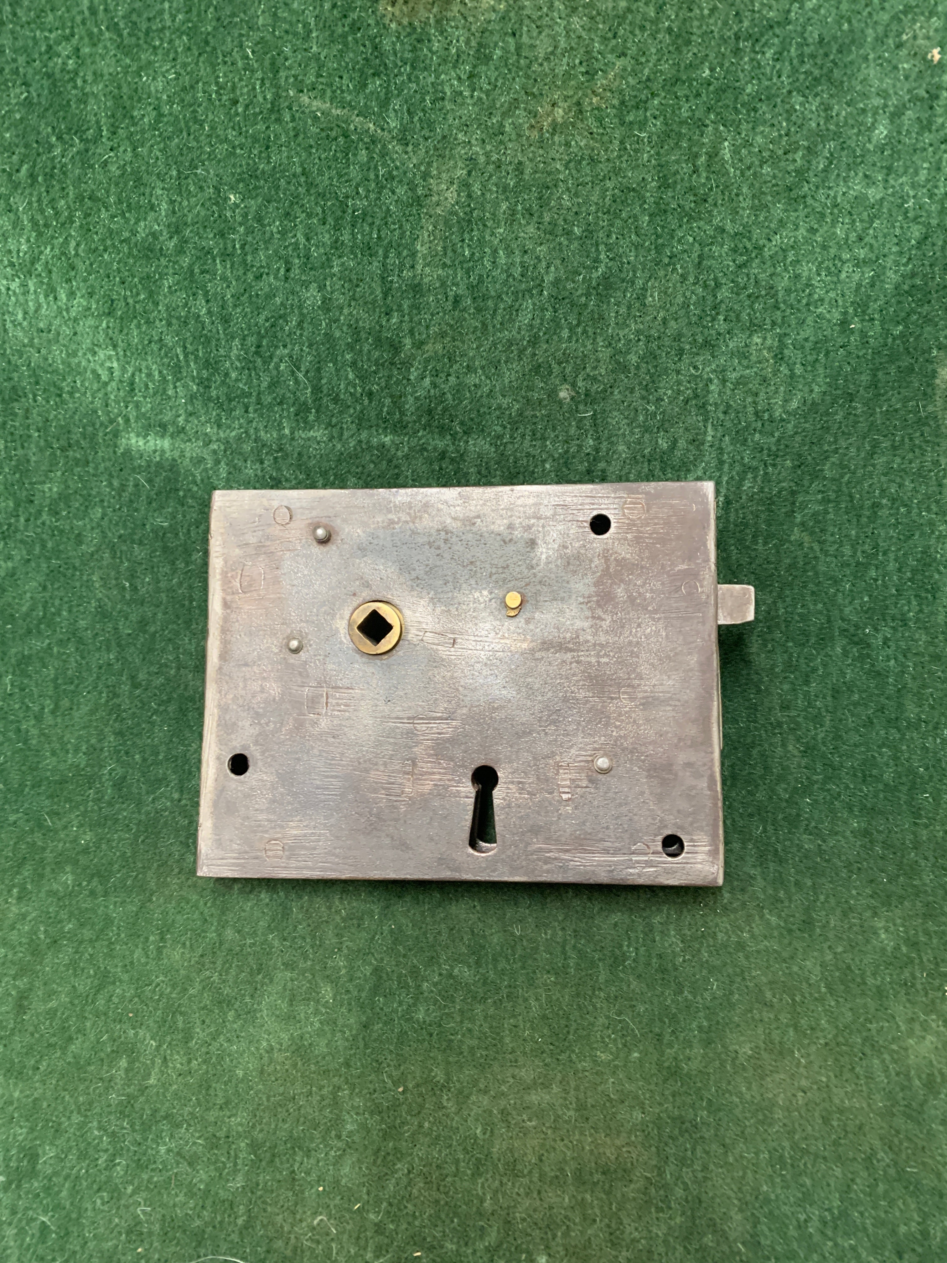 Carpenter Lock 6"x 41/2"for right hand door. 1740-1840