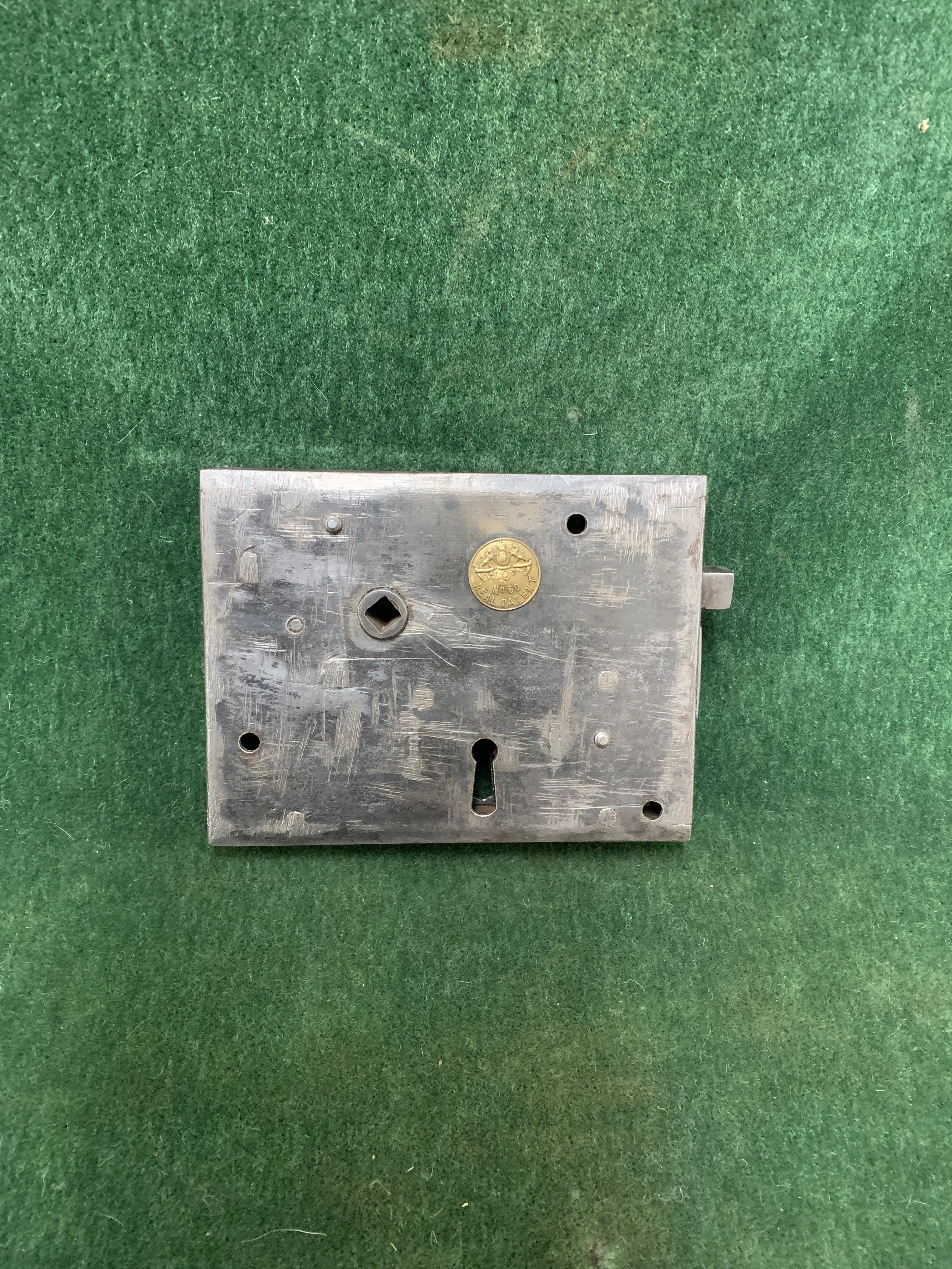 Carpenter Lock 6"x 4 1/2" for right hand door. 1740-1840