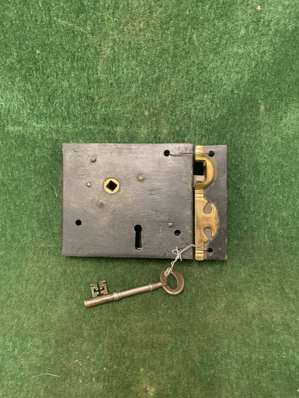 Carpenter Lock 5 1/8"x 4 3/8"for right hand door. 1740-1840