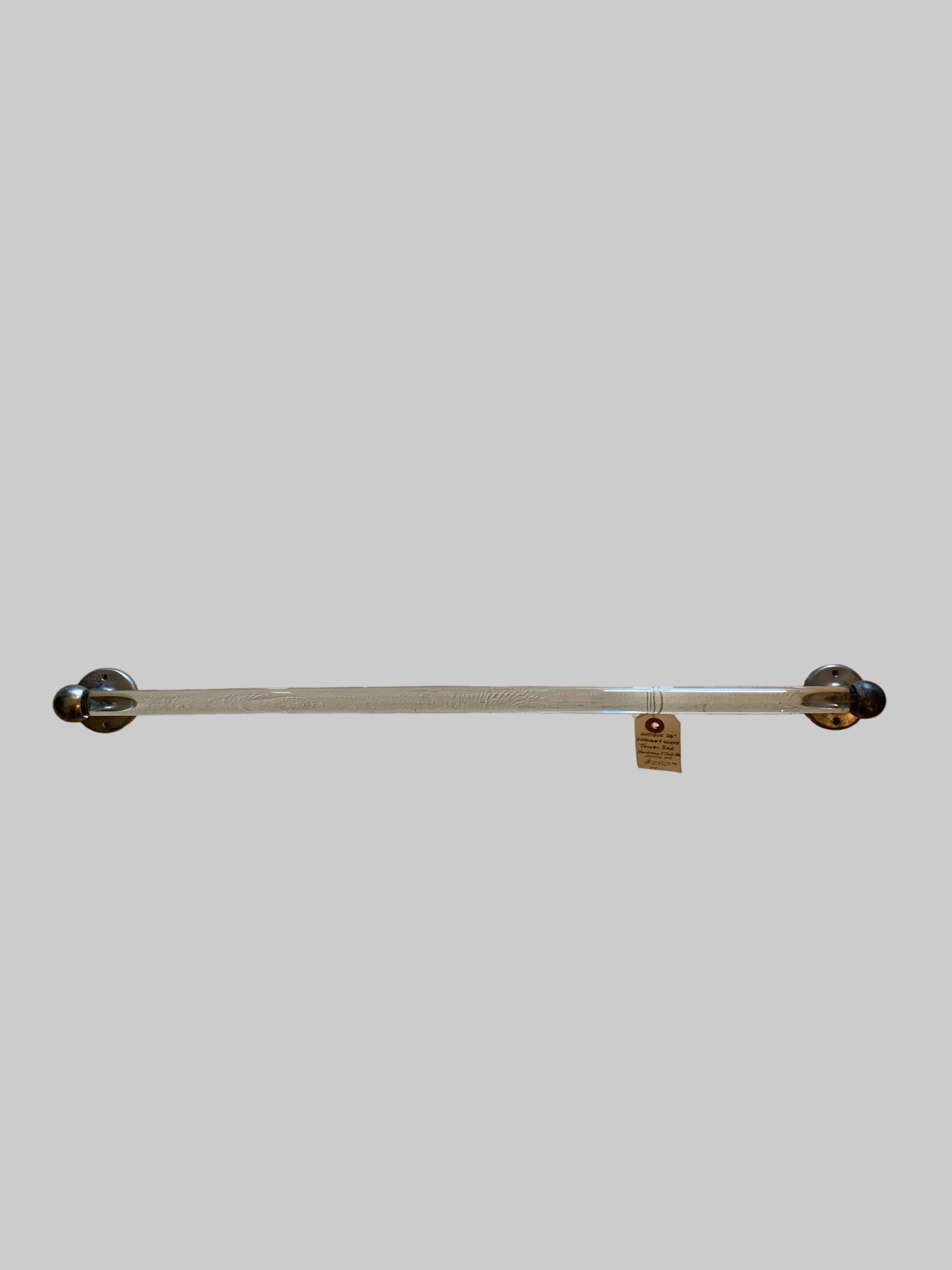 Glass and Chrome bathroom Vintage Towel Rack -"Tools & Hardware Co.", Orillia