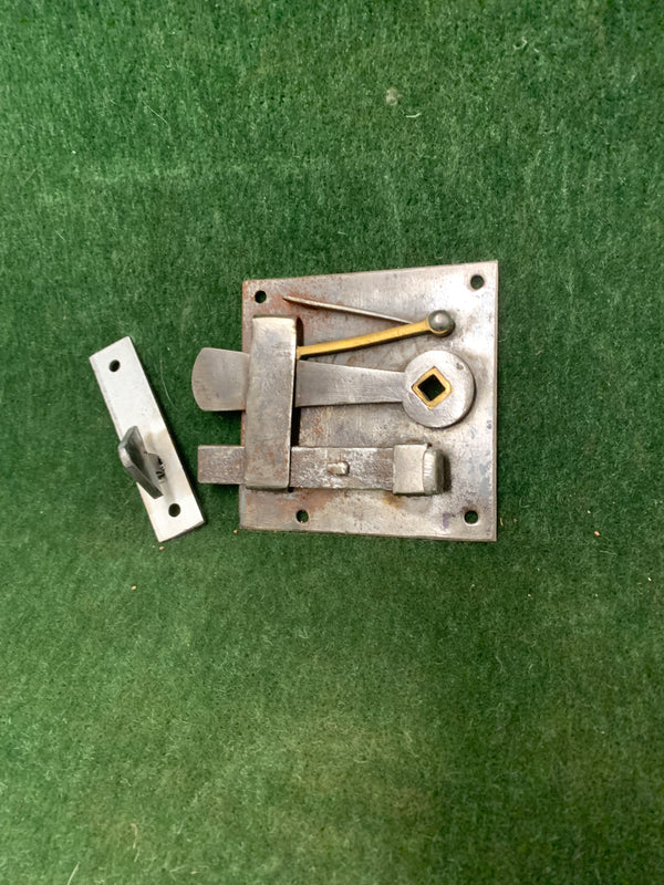 Plate Latch or " Wishbone" Latch- Left Hand door 3 3/8" square-  ca. 1750-1790