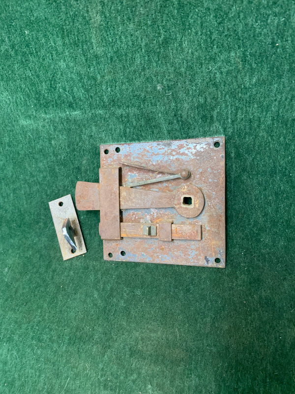 Recently-made Plate Latch or " Wishbone" Latch- Left Hand door 4 1/8" x 4 3/8"-  ca. 1750-1790 (reproduction)