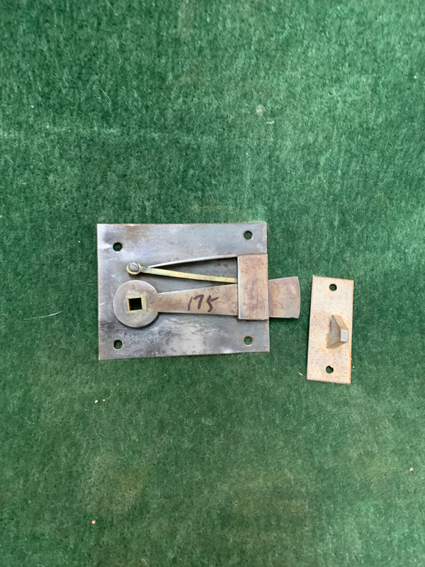 Regular Plate Latch or " Wishbone" Latch- Right Hand door 4" x 3 1/8"-  ca. 1750-1790