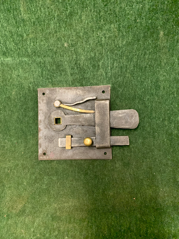 Recently-made Plate Latch or "Wishbone" Latch- Right Hand door 4" x 4"-  ca. 1750-1790 (Reproduction)