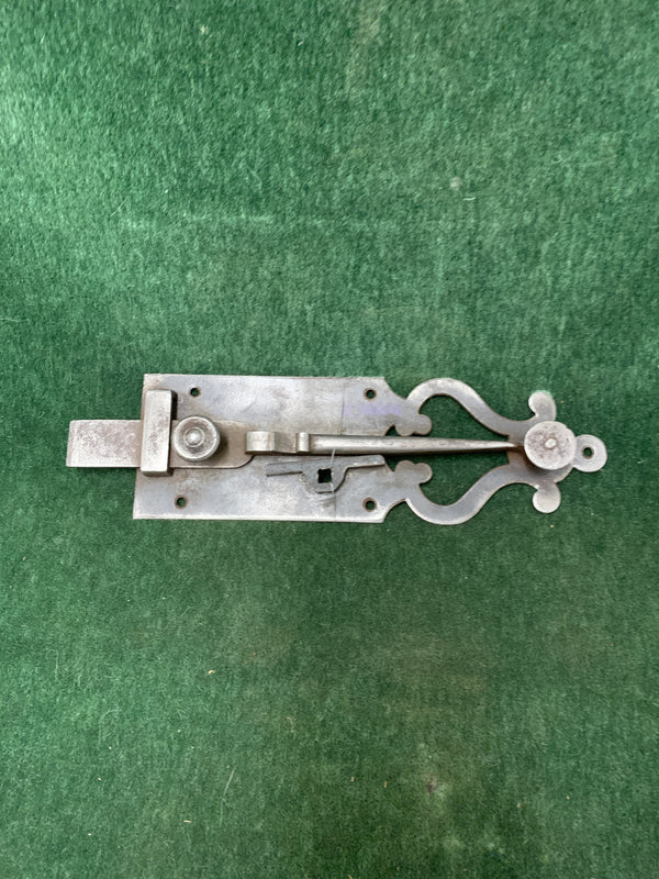 Unique Double-handed Plate Latch 8 5/8" x 2 3/4"- ca. early 1900s