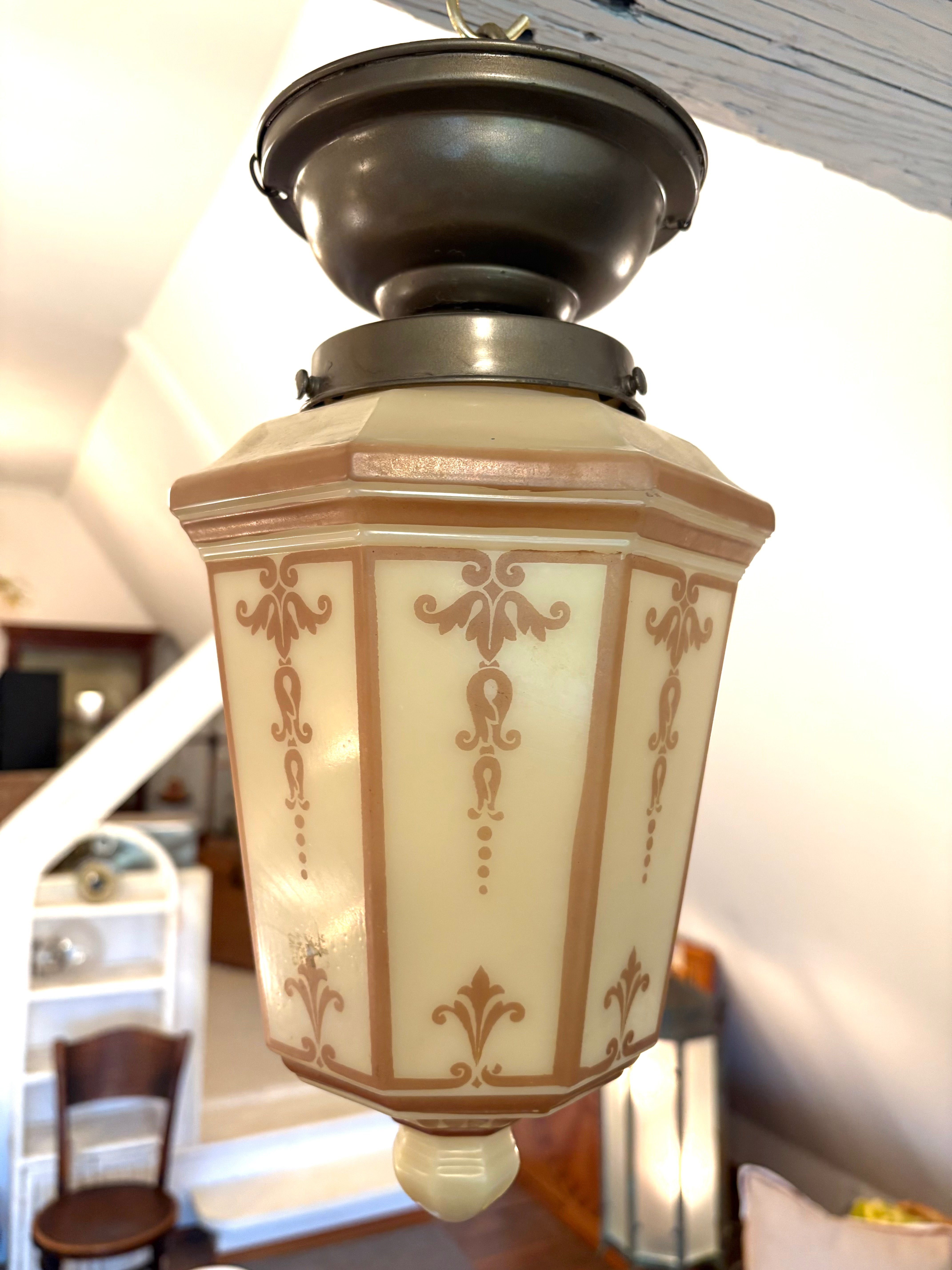 1930's Art Deco ceiling light