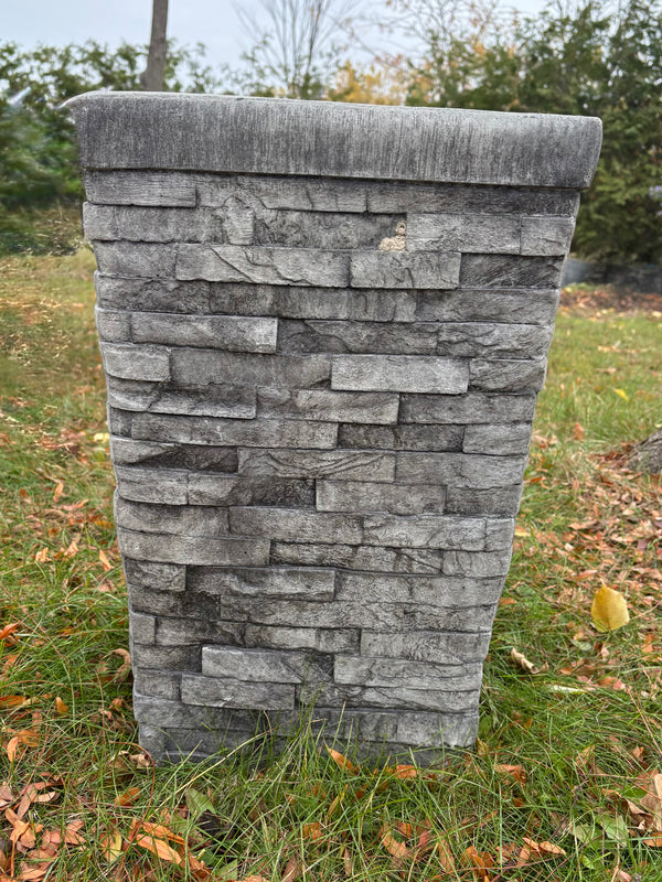 Faux Stacked Stone Planter