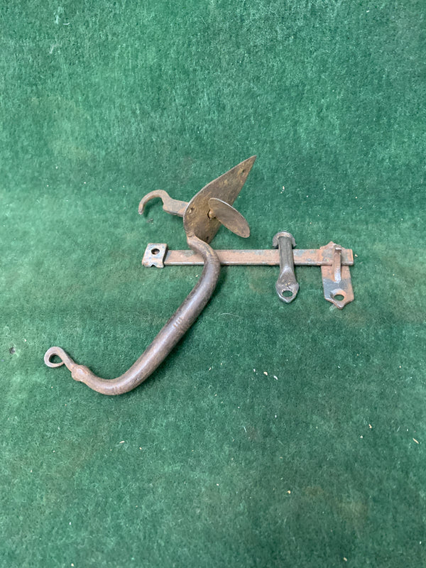 Early hand-forged Suffolk thumblatch ca. early 1700s (1640-1740)
