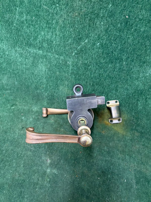 Very Unusual Antique Rimlock for Right Hand door. - Eastern Europe. ca. mid-1800s. (1840-1940)