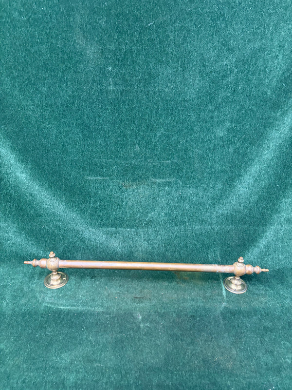 Vintage Brass bathroom Towel Rack - Late 19th century, suits Victorian Decor