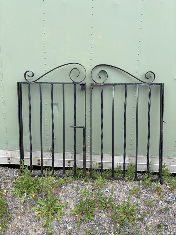 Vintage Iron Double Garden Gate- Circa mid-1900s