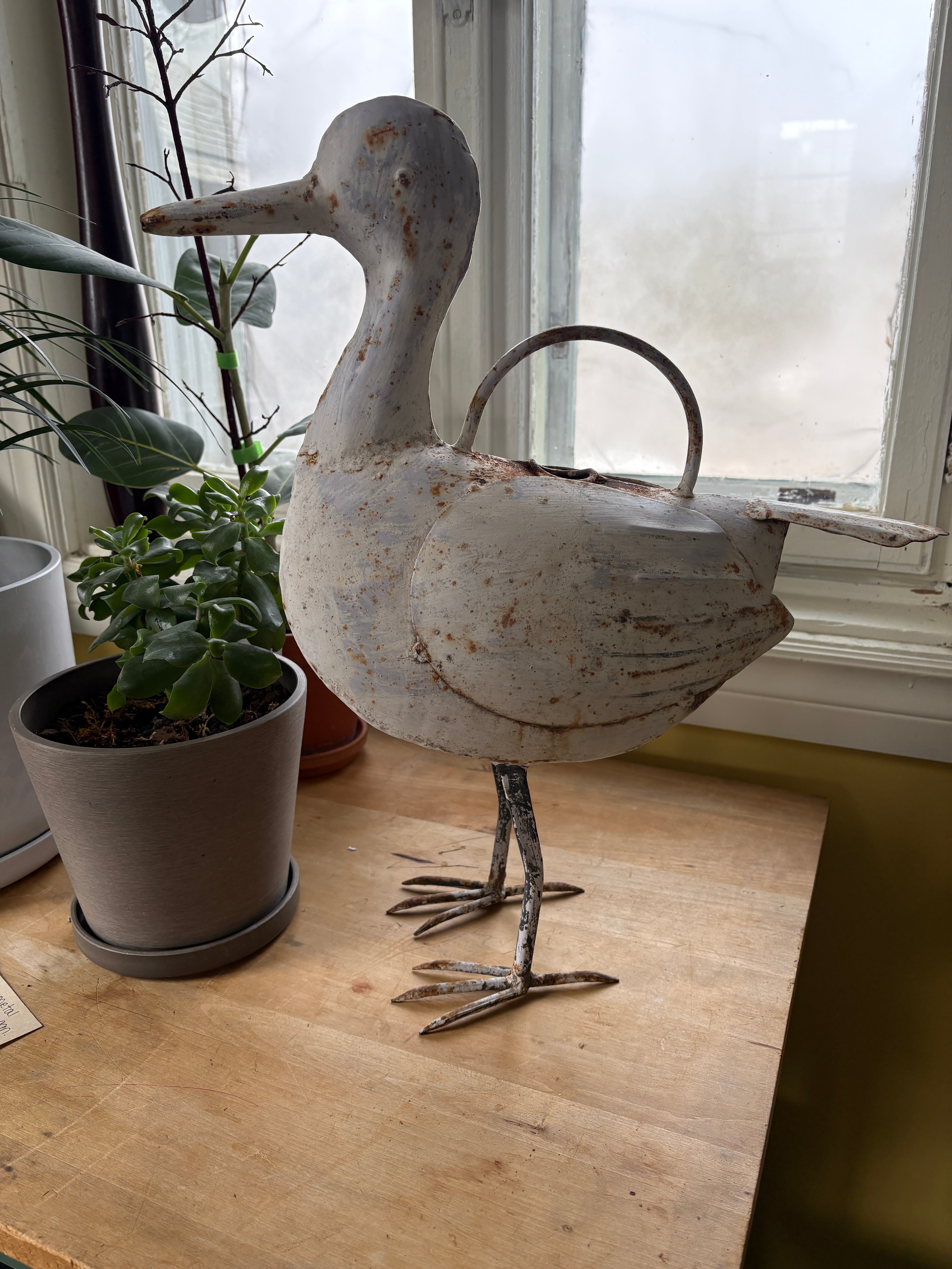 Vintage Metal Duck Watering Can