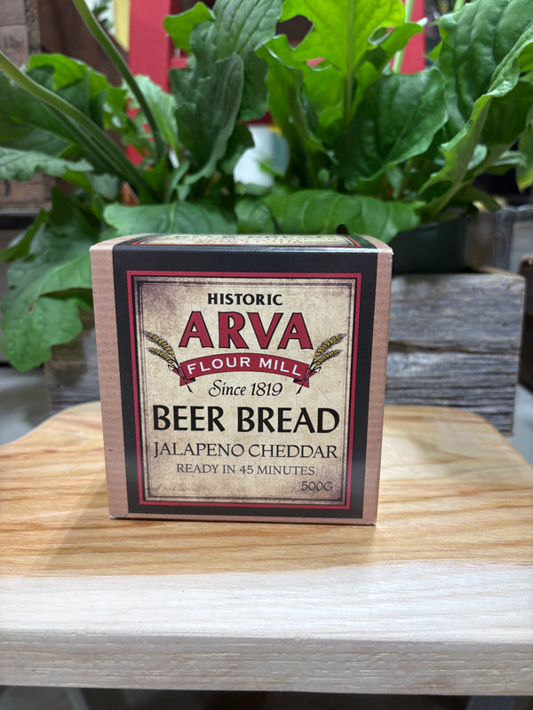 Arva Flour Mill Beer Bread. Jalapeño Cheddar