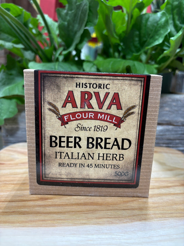 Arva Flour Mill Beer Bread. Italian Herb