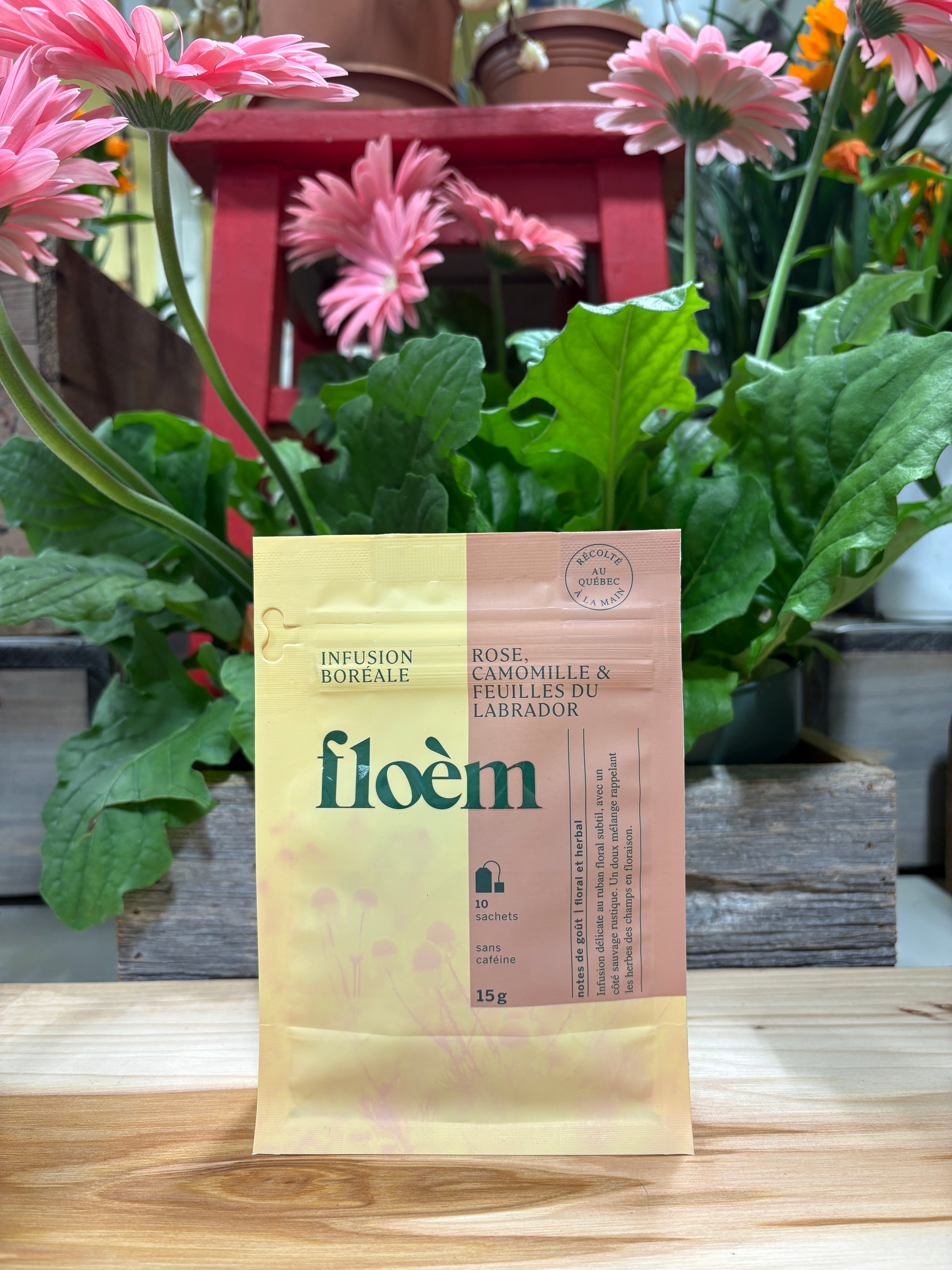 Floem Boreale Infusion Rose, Camomille & Feuilles Du Labrador