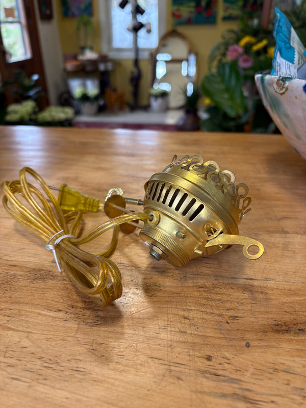 Solid Brass Wired, Electrified Burner
