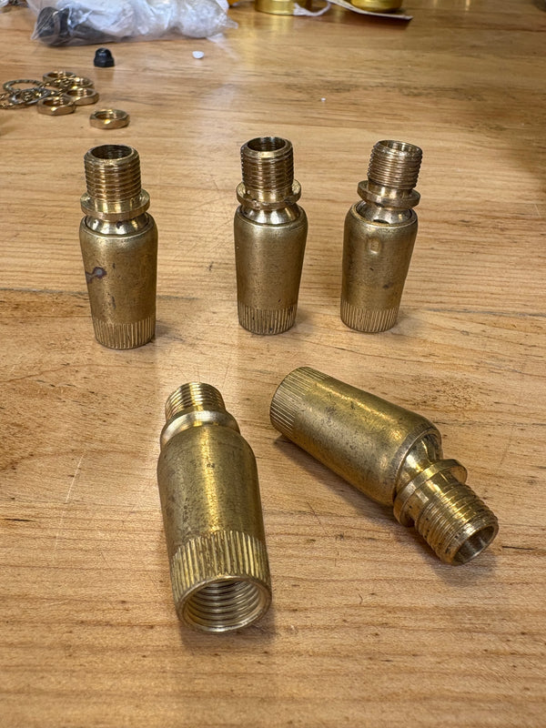 Brass Friction Ball Clutch Swivel for Lamp Restoration