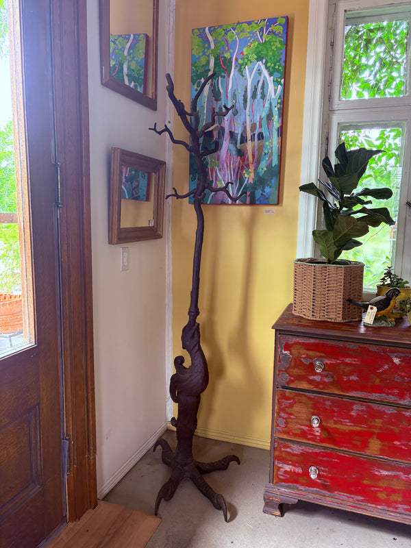 Austrian Made Griffen Cast Iron Coat Stand
