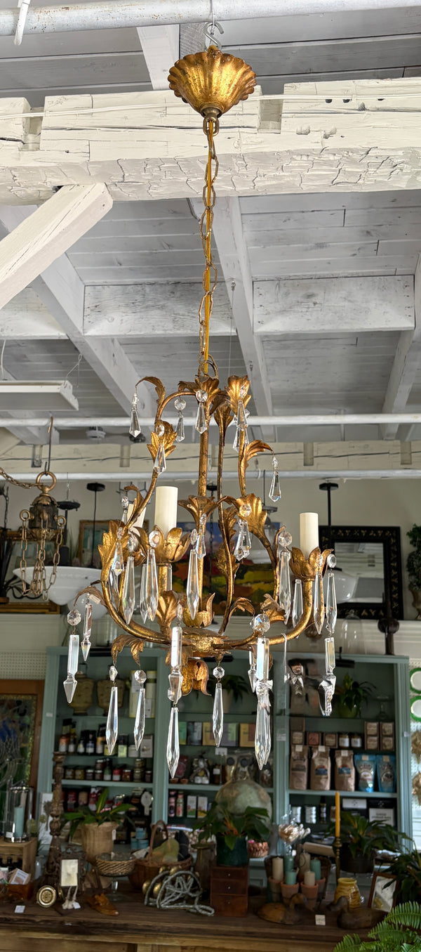 Italian Hollywood Regency Chandelier