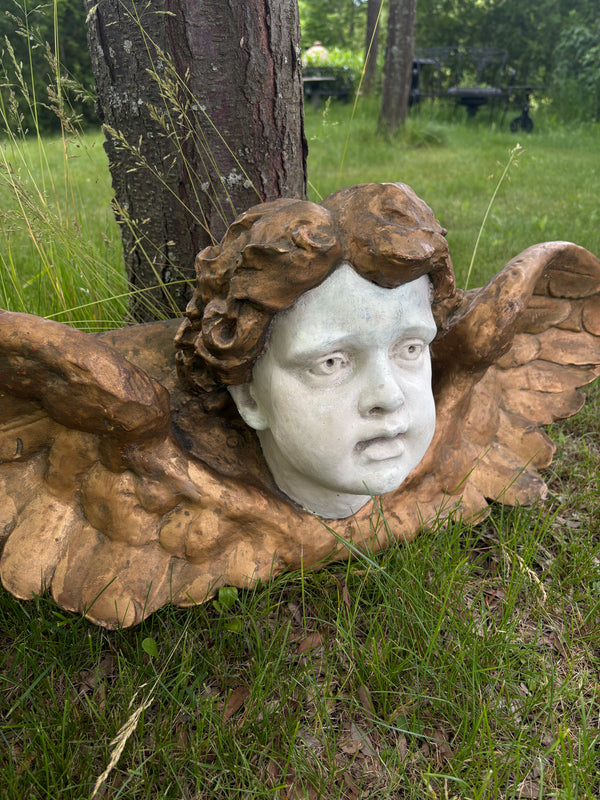 Antique Plaster Angel