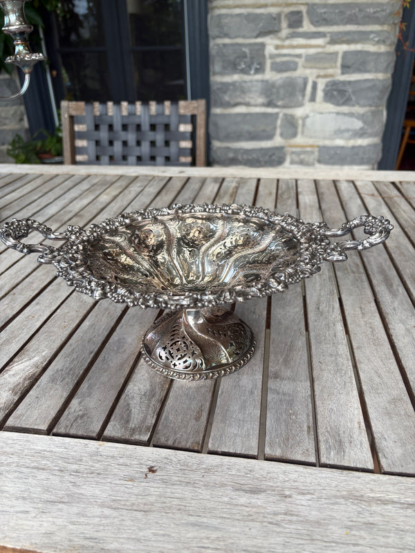 Silver Plate Compote - Repose
