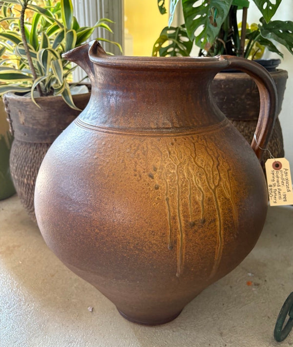 Ash glazed pitcher