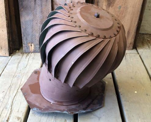 Antique Wirlybird Roof Vent, brown finish