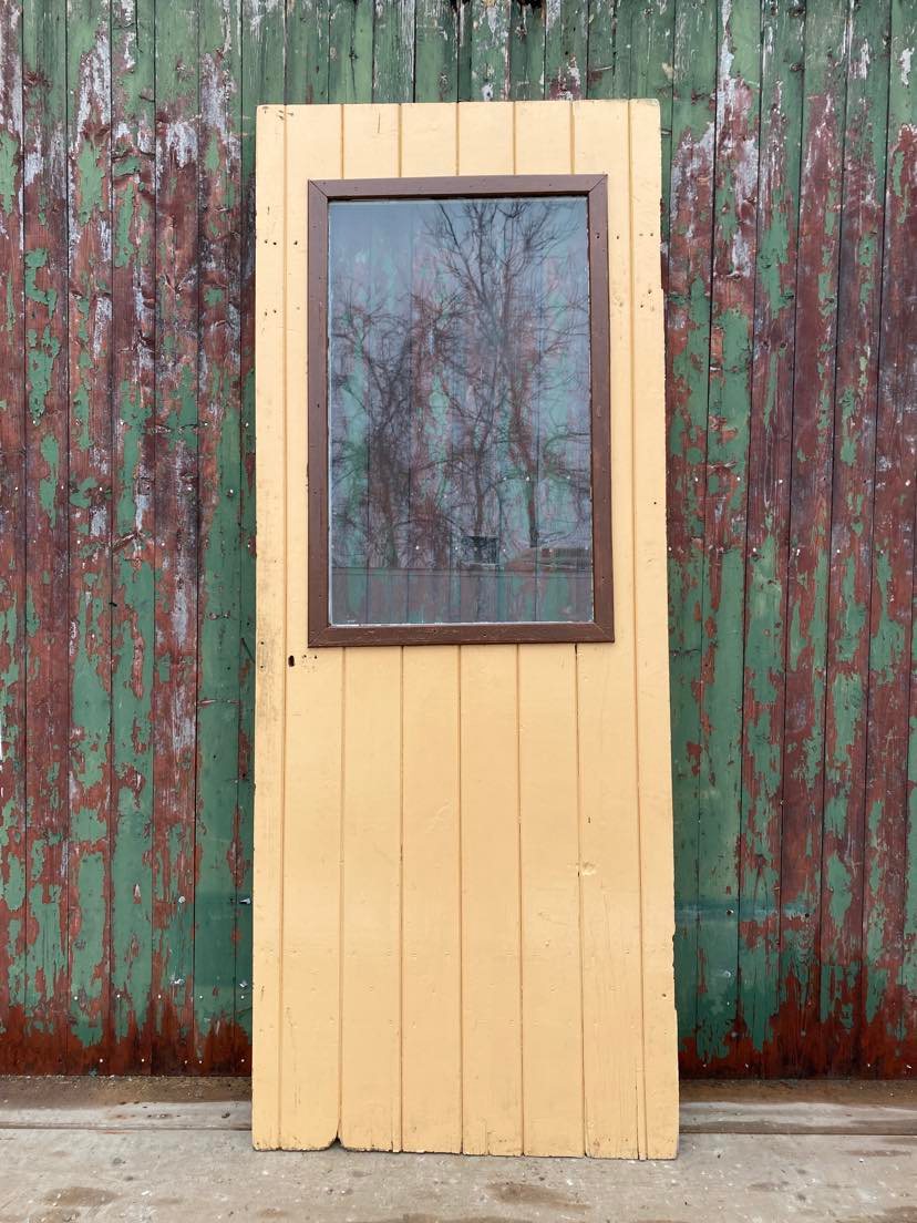 Antique Glazed Plank Door
