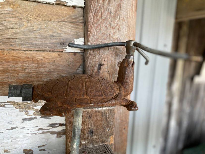 Vintage Cast Iron Turtle Sprinkler