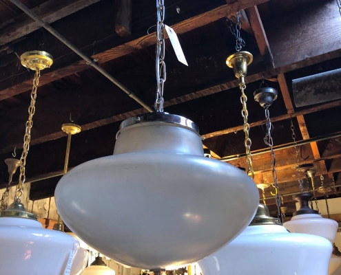 Vintage Frosted Glass Fixture