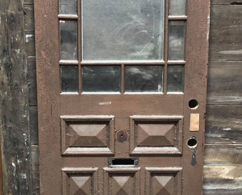 Antique glazed entry door